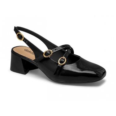 Imagem de Sapato Salto Bloco Aberto Dakota D0081 Feminino, Preto, 35