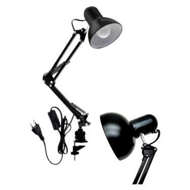 Imagem de Abajur Articulado Modelo Pixar Preto - Dapon, Bivolt