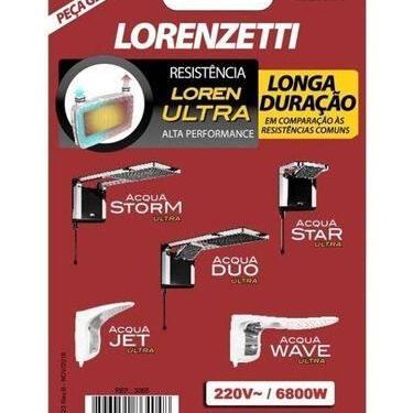 Imagem de Resistência Ducha Acqua Storm Ultra 6800w X 220v Lorenzetti