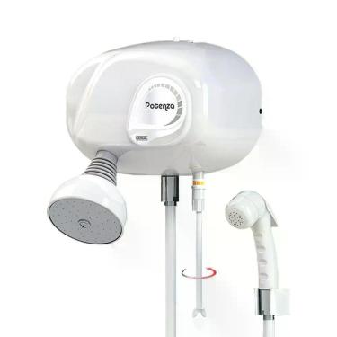 Imagem de Chuveiro Cardal Potenza Eletrônico Com Pressurizador Branco 220v (7800