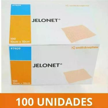 Imagem de Curativo Gelonet 10X10 cm - Caixa C/ 100 un - Smith and Nephew - Smith
