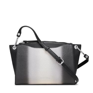 Imagem de Calvin Klein Bolsa tiracolo feminina granada com zíper, Preto Multi, One Size