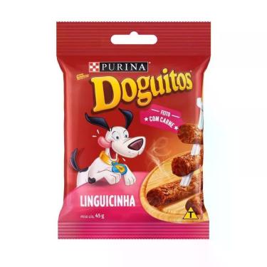 Imagem de Petisco Doguitos Snack Linguicinha para Cães Purina Pacote 45g