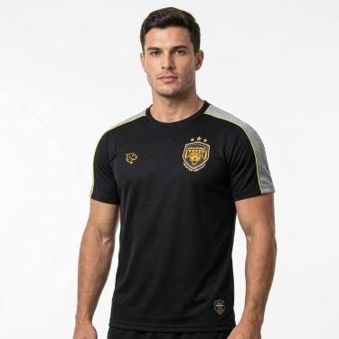 Imagem de Camisa Onça Amazonas Concentração Atleta 2025 Preta, M