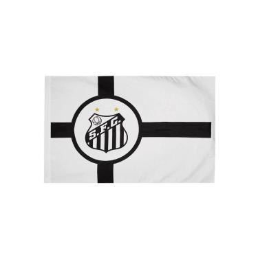 Imagem de Bandeira de Torcedor do Santos 90x1,30m Face Simples - BC ARTS ESPORTI
