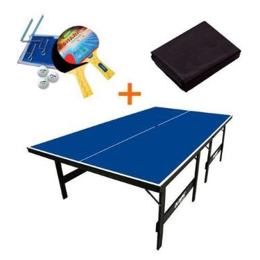 Imagem de MESA PING PONG MDP 15MM Olimpic 1013 c KIT Completo 5031 c Capa - Klop