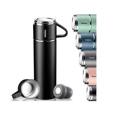 Imagem de Garrafa Térmica Café Com Tampa Caneca Inox Chá Água Portátil - DT, Pre