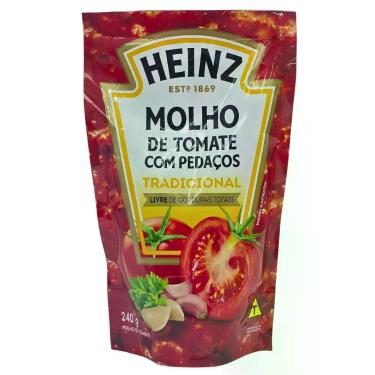 Imagem de Molho de Tomate com Pedaços Tradicional Sachê Heinz 240g