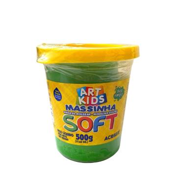 Imagem de Massa Para Modelar Soft Pote 500g Acrilex 1un, Verde