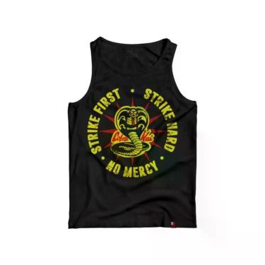 Imagem de Camiseta Regata Cobra Kai Strike First Camisa Karate Kid - KING OF GEE
