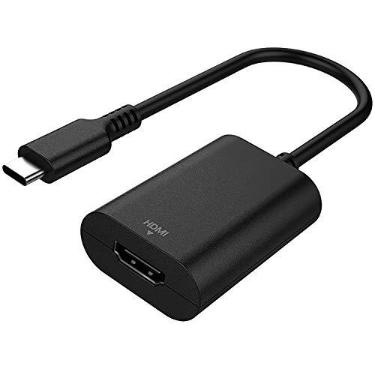 Imagem de Philips USB C to HDMI Adapter, Type C, 60 Hz, Compact Design, Works with Smart TVs, Roku, Fire Stick, Blu Ray, Streaming Devices, Monitors, Projectors, Black, SWU7114A/27