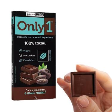 Imagem de Barra De Chocolate 100% Cacau Puro - Only1 70g - Only4