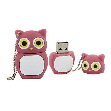 Imagem de 128 GB forma de coruja unidades de memória USB Pen Drive memória flash Stick PenDrives disco de memória flash USB unidade de disco U unidade USB pen drive PenDrive (vermelho)