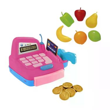 Imagem de Brinquedo Caixa Mini Registradora Supermercado Infantil Brinquedo - Us