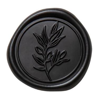 Imagem de Adesivos Wax Seal, convite de casamento preto PONATIA, 50 unidades