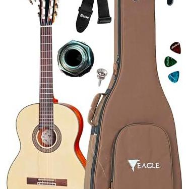 Imagem de Violão Eletroacústico Eagle Dh69 Com Bag E Acessórios (NT)