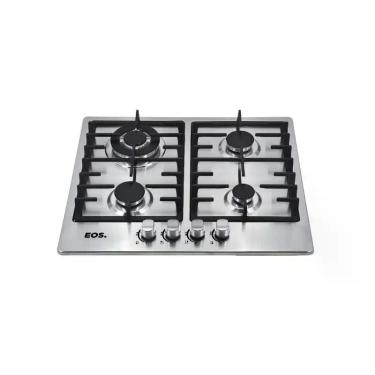 Imagem de Cooktop a Gás 04 Bocas EOS ECG04 Inox Bivolt, Inox, 04 Bocas, Inox, Bi