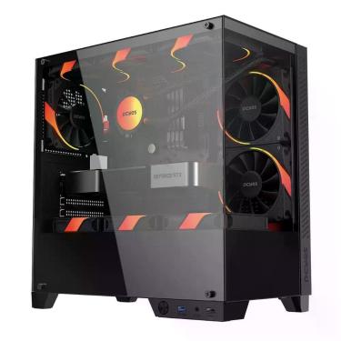Imagem de Gabinete Gamer Forcefield Twr Black Vulcan - Gfftwrbv