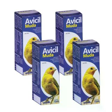 Imagem de Kit 4 Avicil Muda Vet Farmos - 15ml
