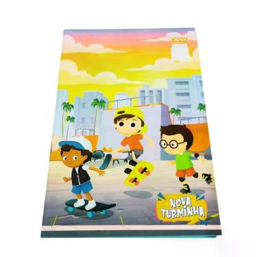 Imagem de Caderno 1/4 Capa Dura Nova Turminha 48 Fls Perfeito Cor:Skate - Nova C