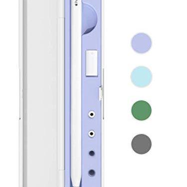 Imagem de Caixa de armazenamento com tampa para Apple Pencil 2ª geração e 1ª geração – Estojo protetor de caneta para iPad Pencil – Acessórios de suporte – Absorção de choque (roxa)