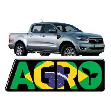 Imagem de Adesivo Agro Em Vinil Automotivo Resinado Azul