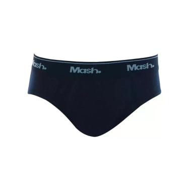 Imagem de Cueca Slip Infantil Mash 193.01 Algodão T.P/GG, P, AZ08-AZUL MARINHO