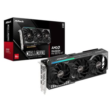 Imagem de Gpu ASROCK AMD Radeon RX 9070 XT Challenger 16GB GDDR6 256 BITS 90-GA6