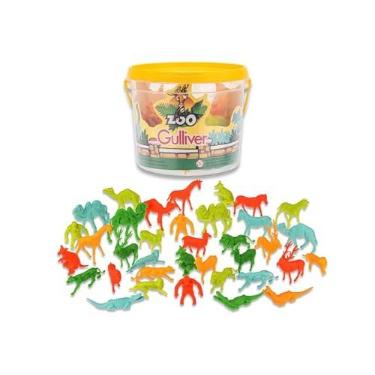 Imagem de Power Toys Tech - Balde Zoológico com 36 Figuras Sortidas
