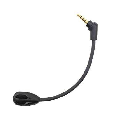 Imagem de Microfone destacável compatível com HyperX Cloud Flight/Flight S para PS4 PS4 Pro, computador, PC, jogos, fones de ouvido com cancelamento de ruído, plugue de 3,5 mm