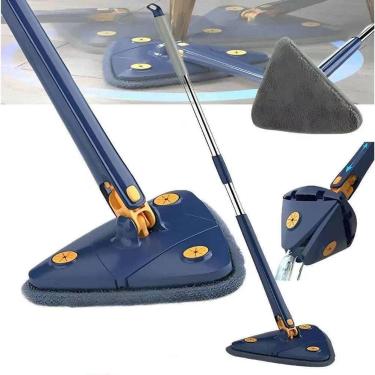 Imagem de Triângulo Mop Mão-livre Rotação de 360 graus com substituível Microfib