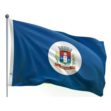 Imagem de Bandeira do Município de Pouso Alegre Uma Face Estampada 70x100cm - Qu