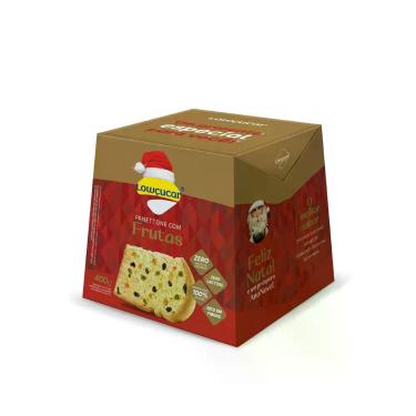 Imagem de Panettone Lowçucar com Frutas Cristalizadas e Uvas Passas 400g - Zero 