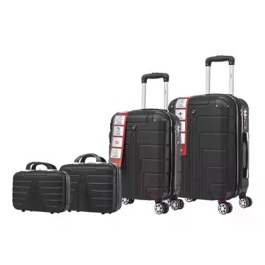 Imagem de Kit Malas de Viagem Tamanho PP e P com 2 Frasqueiras P e M - TripX, Pr