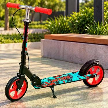 Imagem de Patinete Big Well com freio Pedal Traseiro Rodas Grandes Descanso Mane
