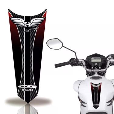 Imagem de Adesivo Faixa Gravata Tanque Moto Cg 160 150 Titan Fan 160 Asa Vermelha