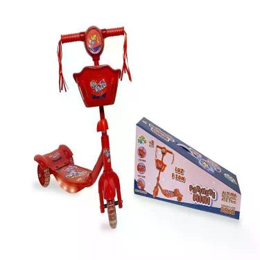 Imagem de Patinete Mini Ladies Party 3 Rodas Zoop Toys - Vermelho ZP00786