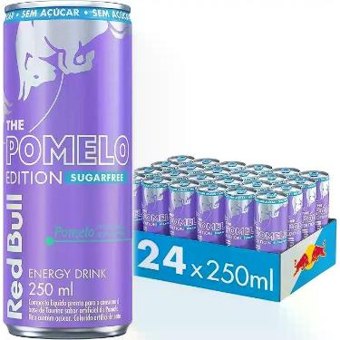 Imagem de Energético Sem Açúcar Red Bull Pomelo 250 ml 24 latas