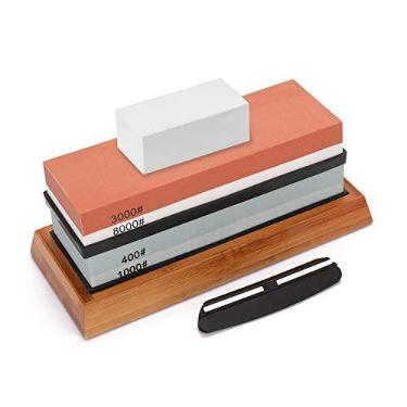 Imagem de Cuculo 400/1000 3000/8000 Grit Premium pedra de amolar para afiar conjunto de pedra afiador de afiador de base sem deslizamento