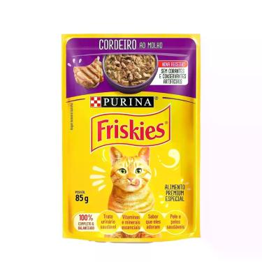 Imagem de Sachê FriskiesCordeiro ao Molho 85g Purina Caixa Fechada com 15 Unidad