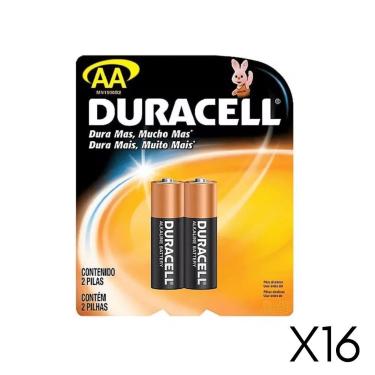 Imagem de Pilha Pequena AA com 16 unidades - DURACELL