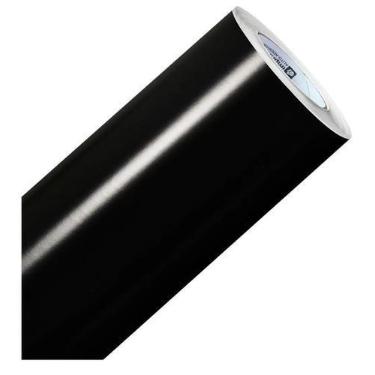 Imagem de Adesivo vinil moveis Geral envelopamento 2,5Mx50cm Preto Brilho - Marc