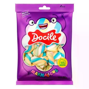 Imagem de Marshmallow torção docile colorido 220 g