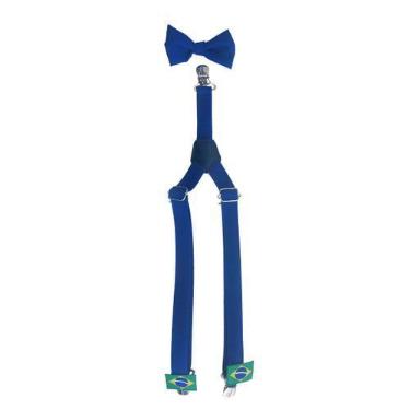 Imagem de Kit Suspensório Infantil + Gravata borboleta infantil varias cores - M