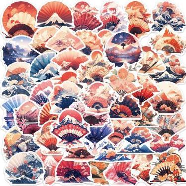 Imagem de Adesivos de 50 unidades/lote em estilo japonês e vinil à prova d'água 