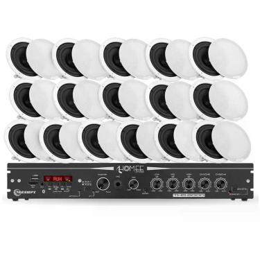 Imagem de COMP Kit Amplificador Taramps THS 6000 + 16 Arandelas 6" 40 Watts RMS 