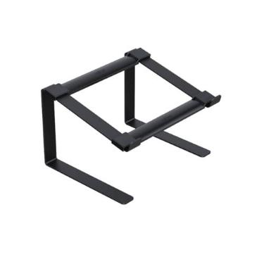 Imagem de Suporte para Notebook Supremo Preto, Ergonomia e Durabilidade, Aço Carbono e ABS, Melhora Resfriamento