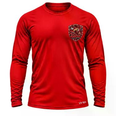 Imagem de Camisa Uv +50 Athletico Paranaense Torcedor Furacão, Vermelho, P