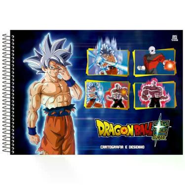 Imagem de Caderno Desenho e Cartografia Espiral Capa Dura Dragon Ball 60 Folhas