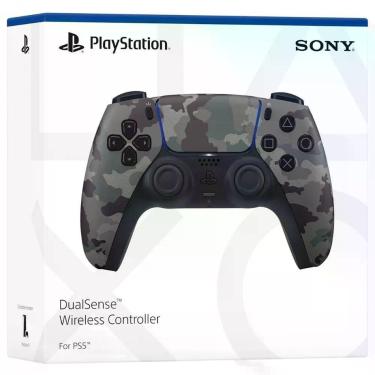Imagem de Controle sem Fio Sony Dualsense Gray Camouflage para PS5 e PC com Resposta Tátil